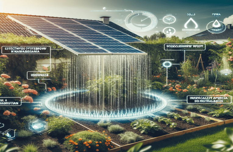 Efektywność systemów nawadniania solarnego w ogrodzie: oszczędność wody i energii oraz innowacyjne podejścia do instalacji